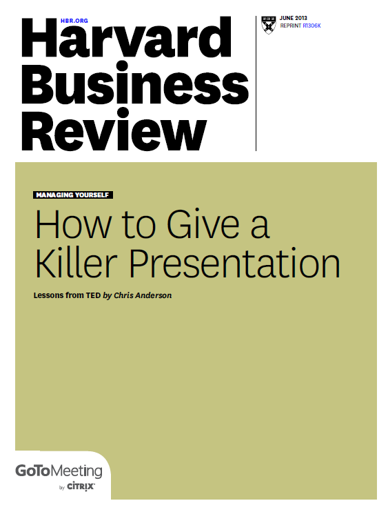 How to give a killer presentation