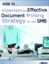 How to Implement an Effective Document Printing Strategy in an SMB