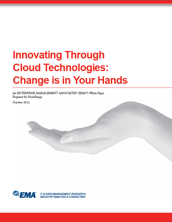 Innovating Through Cloud Technologies: Change is in Your Hands