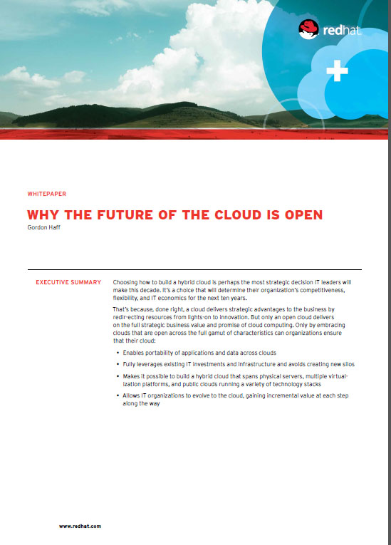 Why the future of the cloud is open