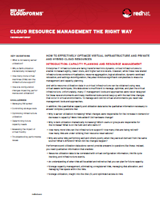 Cloud Resource Management the Right Way