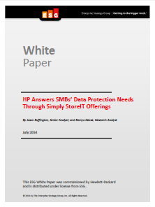HP Answers SMBs’ Data Protection Needs Through Simply StoreIT Offerings