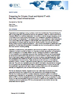 Preparing for Private Cloud and Hybrid IT with Red Hat Cloud Infrastructure