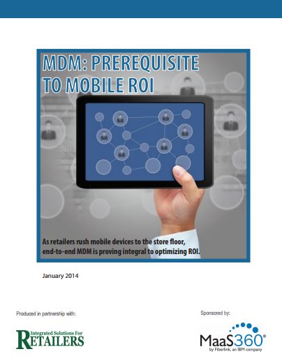 MDM: Prerequisite to mobile ROI