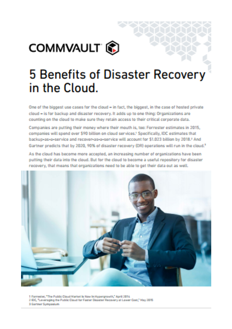 5 Benefits of Disaster Recovery in the cloud