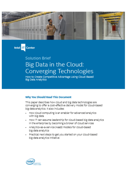 Big Data in the Cloud:  Converging Technologies