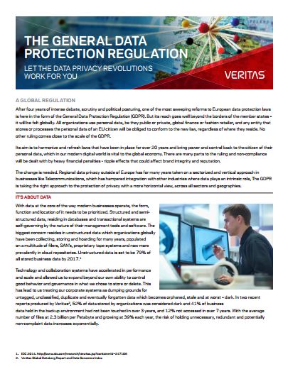 The General Data Protection Regulation: Let Data Privacy Revolutions Work for You