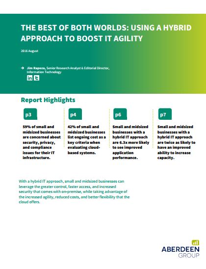 The best of both worlds: using a Hybrid approach to boost it agility