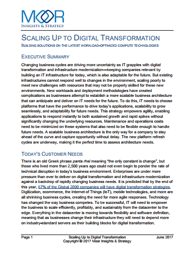 Scaling Up To Digital Transformation