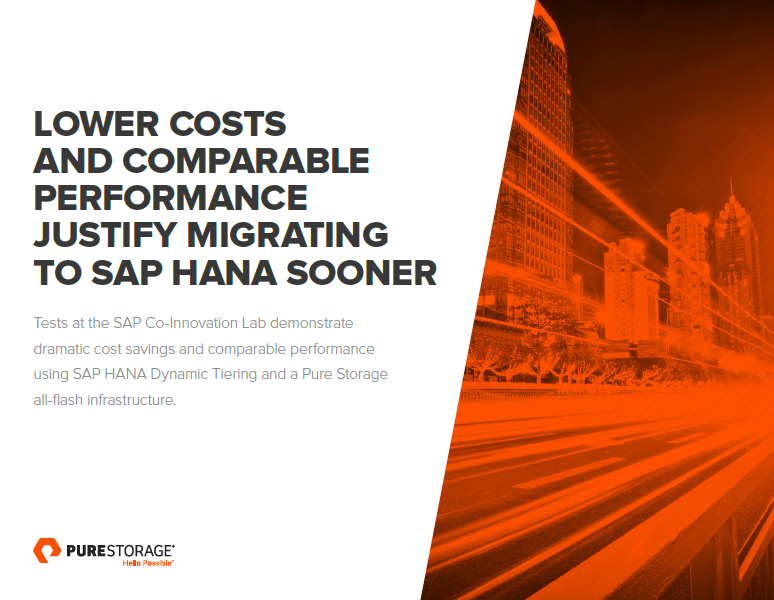 Lower costs and comparable performance justify migrating to SAP HANA sooner