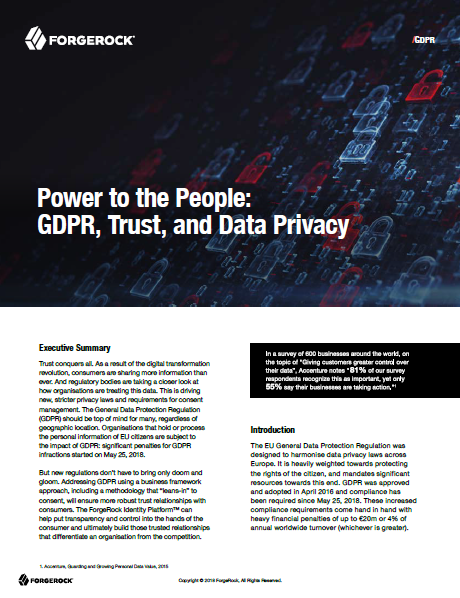 Power to the People: GDPR, Trust, and Data Privacy