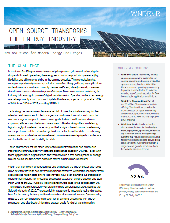 Open source transforms the energy industry