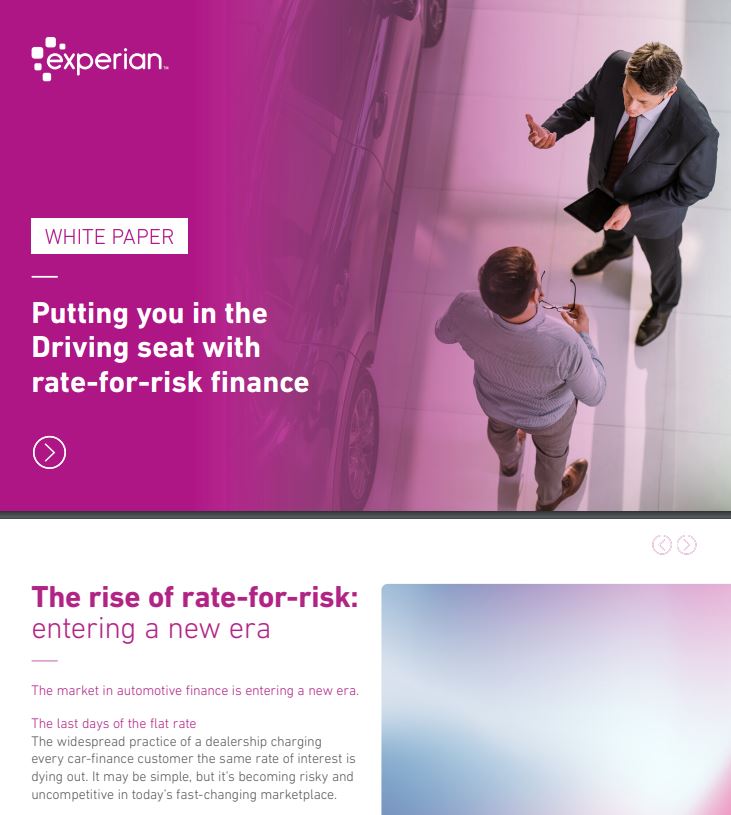 Putting you in the Driving seat with rate-for-risk finance