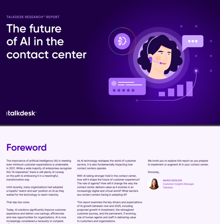 The future of AI in the contact center