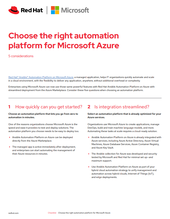 Choose the right automation platform for Microsoft Azure