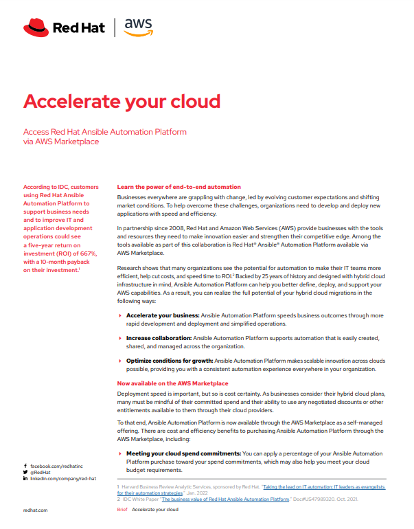 Accelerate your cloud