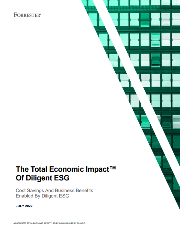 The Total Economic Impact™ Of Diligent ESG