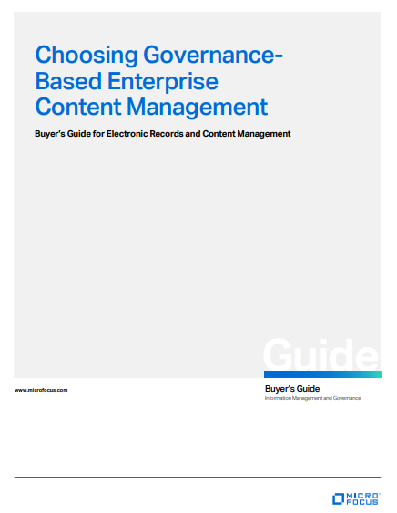 Choosing Governance Based Enterprise Content Management