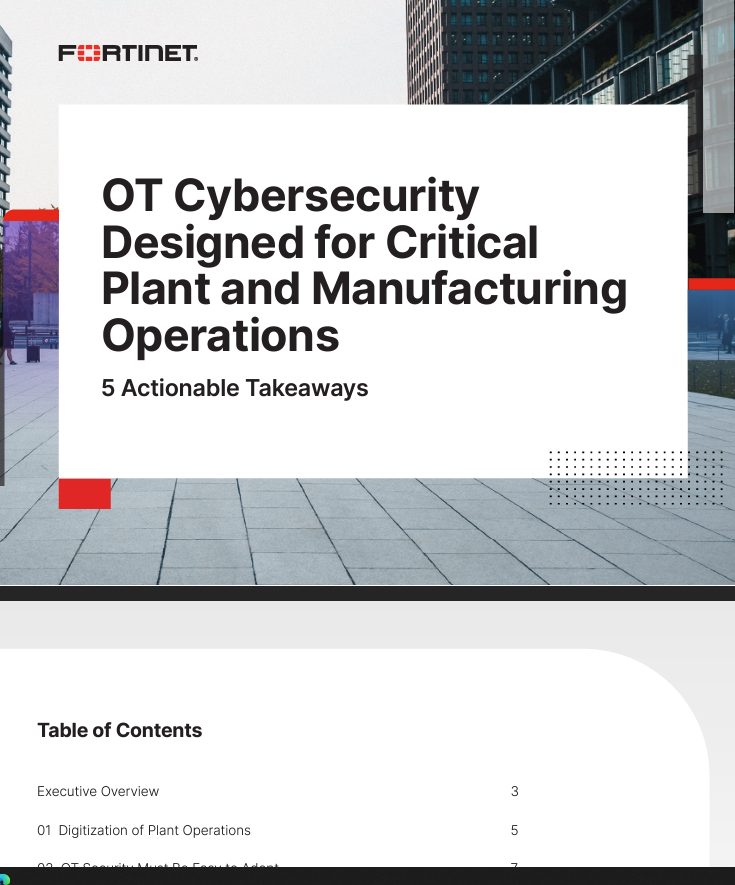 OT Cybersecurity Designed for Critical Plant and Manufacturing Operations