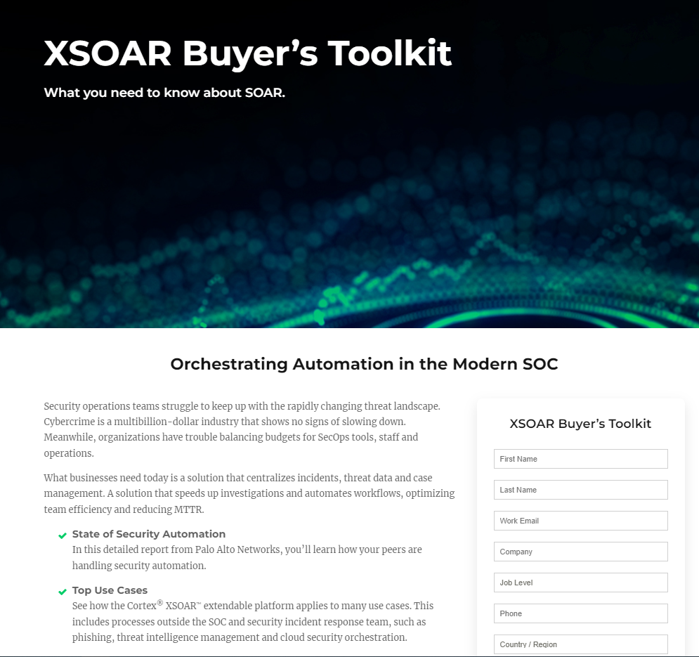 XSOAR Buyer’s Toolkit