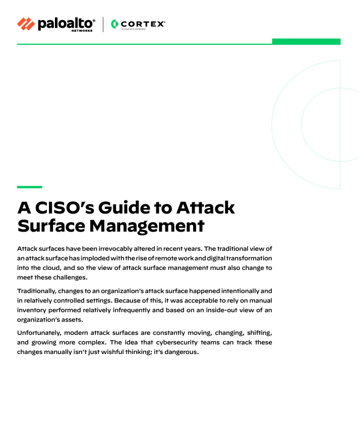 A CISO’s Guide to Attack Surface Management