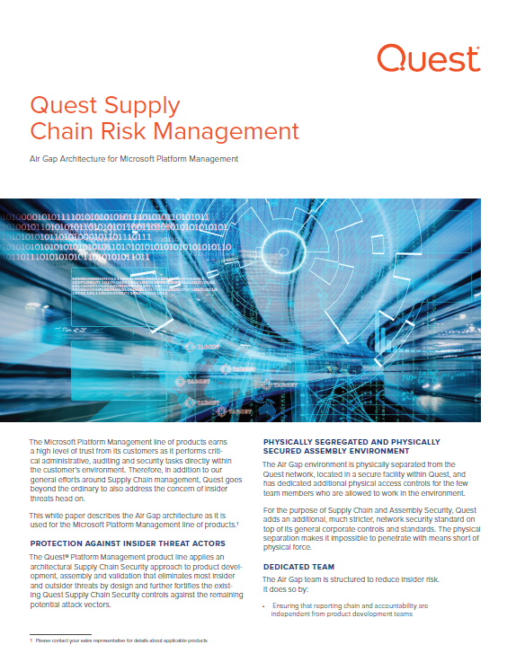 Quest Supply Chain Risk Management